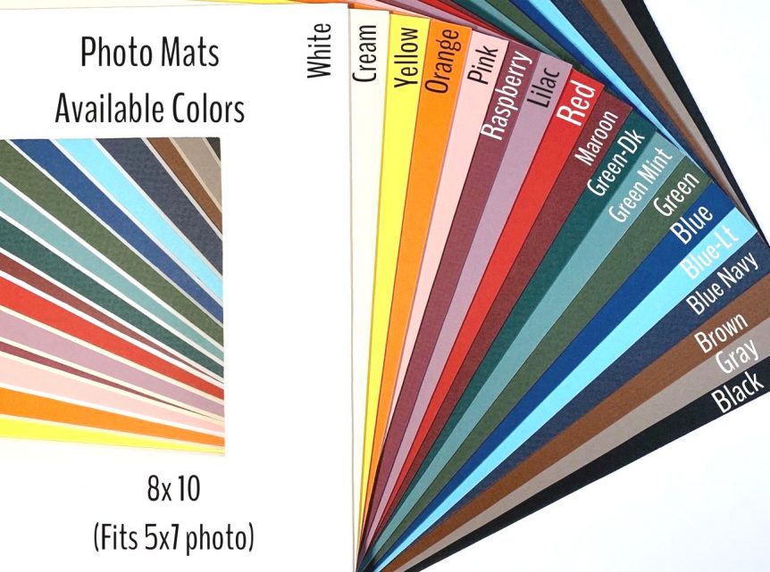 Photo Mat Colors - Julie's Imprinting